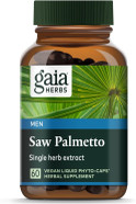 Gaia Herbs Saw Palmetto - Supports Healthy Prostate Function For Men - Contains Saw Palmetto And Sunflower Seed Lecithin To Support MenS Health - 60 Vegan Liquid Phyto-Capsules (30-Day Supply)