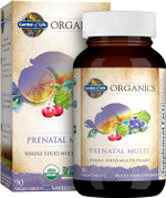 Garden Of Life Prenatal Vitamins Organics Prenatal Multi - 90 Tablets, Vegan Whole Food Multivitamin, Folate Not Folic Acid & Stomach Soothing Blend, Organic Prenatals Supplements For Women