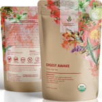 Gardenika Organic Digestive Loose Leaf Tea, Stomach Ease Herbal Caffeine-Free Leaves, Ayurvedic Blend With Dandelion Root, Ginger, Peppermint, Licorice  4 Oz