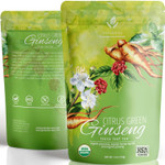 Gardenika Organic Ginseng Green Loose Leaf Tea  Kosher, No Natural Or Artificial Flavors  4 Oz