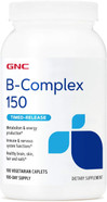 Gnc B-Complex 150, Metabolism & Energy Production, Timed-Release, 100 Count