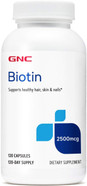 Gnc Biotin 2500Mcg Supplement, Supports Healthy Hair, Skin And Nails, 120 Servings
