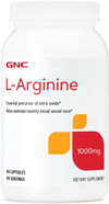 Gnc L Arginine 1000Mg Supplement, Supports Healthy Blood Vessel Tone, 180 Servings