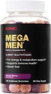 Gnc Mega Men Multivitamin Gummy, Energy, Metabolism, & Immune Support, Mixed Berry, 120 Count