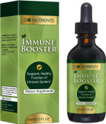 Go Nutrients Immune Booster  Liquid Herbal Support With Echinacea, Goldenseal & Usnea - 7 In 1 Enhancing Defense For Adults & Kids | 2 Oz Tincture (48 Servings) For Natural Defense & Wellness