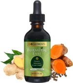 Go Nutrients Turmeric Ease - Organic Turmeric Supplement With Curcumin, Ginger & Black Pepper  Liquid Drops Extract Tincture For Quick Absorption  Supports Joint Health & Immune Defense  2Oz