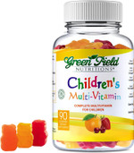 Greenfield Nutritions Kids Gelatin Free Halal Multivitamin Gummies - All Essential Halal Vitamins A, Bs, C, D, Iodine, Zinc For Immunity, Non-Gmo, Children'S Halal Vitamin Gummies (90 Count)