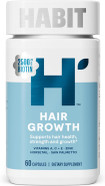 Habit Hair Growth Supplement, Supports Hair Health, Strength & Growth, Biotin, Vitamins A, C & E, 60 Capsules
