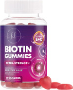Hair Vitamins Gummy With Biotin 5000 Mcg, Sugar-Free Hair Growth Support With Vitamins E & C, Non-Gmo, Thicker, Stronger & Beautiful Hair, Skin & Nails, Hair Vitamin For Women & Men - 120 Gummies
