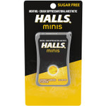 Halls Minis Honey Lemon Flavor Sugar Free Cough Drops, 24 Drops