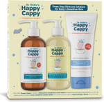 Happy Cappy Three Step Skincare Solution Bundle- Baby Dandruff Shampoo, Eczema Body Wash And Lotion For Kids & Toddlers, Moisturizing Cream, Reduces Itching, Dermatologist Tested, Fragrance-Free