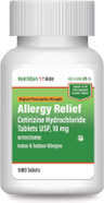Healthcareaisle Allergy Relief - Cetirizine Hydrochloride Tablets Usp, 10 Mg - 500 Tablets - Original Prescription Strength Allergy Medication, 24-Hour Relief