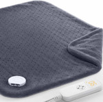 Heating Pad For Back Pain & Cramps, 24"X 20" Electric Heating Pad For Shoulder, Neck, Cramp, Menstrual Pain, Christmas Gifts For Women Men Mom Dad, Auto-Off, Machine Washable, Moist/Dry Heat Pad, Gray