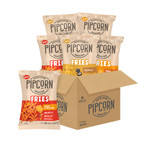 Heirloom Baked Cheddar Fries By Pipcorn - 5Oz 6Pk - Healthy Snacks, Gluten Free Snacks, Non-Gmo, Upcycled Heirloom Corn Flour, Vegan, Baked Not Fried Snacks