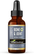 Herbal Goodness Bone And Joint Liquid Extract 12Oz - Organic Support For Bone & Joint Health, Muscles, And Mobility With Calcium, Magnesium, Glucosamine, And Chondroitin For Men And Women - 1 Btl