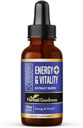 Herbal Goodness Energy And Vitality - Liquid 1Oz - Energy Boost, Vitality Support, Productivity