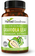 Herbal Goodness Graviola Soursop Capsules 60Ct - 4X Graviola Extract Capsules, Guanabana | Organic Supplement | Non-Gmo- Cell Growth And Renewal, Digestive Enzymes, Soursop Pills - 700Mg Per Serving