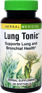 Herbs Etc. Lung Tonic - Lung Supplement For Bronchial Support - Healthy Breathing Support With Mullein, Horehound & Grindelia - 60 Softgels