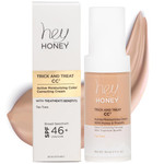 Hey Honey Trick And Treat Cc² Cream Spf 46 | Active Moisturizing Color Correcting Cream With Honey & Propolis | Best Cover For Rosacea, Skin Redness & Mature Skin | Cruelty-Free | 1 Oz (Light Tone)
