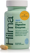 Hilma Digestive Enzymes For Women, Bloating Relief With Turmeric, Dandelion Root And Gluten Digestive Enzymes, Natural Gluten And Dairy Relief Pills, 60 Vegan Capsules