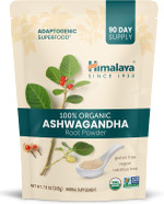 Himalaya Organic Ashwagandha Powder, 45 Day Supply - Herbal Adrenal Support For Stress Relief, Energy Support And Occasional Sleeplessness - Usda Organic, Non-Gmo, Vegan, Gluten Free, Flavorless 4 Oz