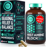 Histamine Block Flavonoids Supplements - Quercetin, Nettle, Atermesia Natural Source Flavonoids - Seasonal Allergy Balance Supplements Histamine Blocker - 60 Homeopatic Allergy Relief D-Hist Caps
