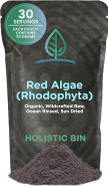 Holistic Bin Red Marine Algae Capsules Gigartina And Dumontiacea Red Algae Supplements | Gluten Free, Vegan, Wild Harvested | Rich In Vegan Omega 3 (40 Capsules)
