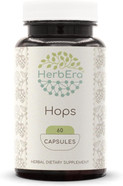 Hops 120 Capsules, 500 Mg, Hops (Humulus Lupulus) Dried Flower (120 Capsules)