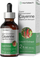 Horbäach Cayenne Pepper Drops | 2 Fl Oz Liquid Extract | Vegetarian, Alcohol Free Tincture | Non-Gmo, Gluten Free Supplement