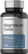 Horbäach Magnesium Oxide | 845 Mg | 200 Coated Caplets | Vegetarian, Non-Gmo, And Gluten Free Supplement