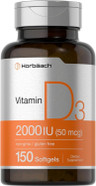 Horbaach Vitamin D3 2000Iu Softgels | 150 Count | 50Mcg Cholecalciferol | Non-Gmo & Gluten Free Supplement