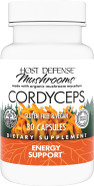 Host Defense Cordyceps Capsules - Immune & Energy Support Supplement - Kidney Health Supplement With Cordyceps - Fitness Support Supplement To Aid Oxygen Uptake - 30 Capsules (15 Servings)