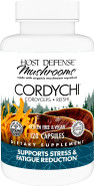 Host Defense Cordychi Capsules - Energy & Immune Support Supplement - Cordyceps & Reishi Mushroom Supplement For Relaxation & Respiratory Support - Aids Against Tiredness - 60 Capsules (30 Servings)