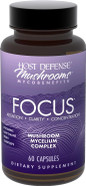 Host Defense Mycobenefits Focus Capsules - Mushroom Supplement For Brain Health Support - Neurological Function Aid For Adults - Includes Lion'S Mane, Reishi & B Vitamins - 60 Capsules (30 Servings)
