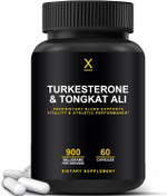 Humanx Turkesterone & Tongkat Ali 900Mg - Supports Energy, Stamina, And Muscle Recovery And Growth - Turkesterone Supplement - Tongkat Ali Supplement - Long Jack Extract (Eurycoma Longifolia)