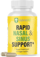 Hybridar Rapid Sinus Relief And Calm  Fast Acting Non-Drowsy Sinus Support And Medicine - Natural Decongestants For Adults With Antihistamine, Quercetin, And Butterbur For Allergies - 30 Capsules