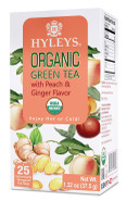Hyleys Organic Green Tea 7 Assorted Flavors - 25 Tea Bags