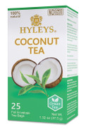 Hyleys Wellness Natural Coconut With Green Tea - 25 Tea Bags (Gmo Free, Gluten Free, Dairy Free, Sugar Free & 100% Natural)