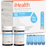 Ihealth Blood Glucose Test Strips (50 Count), No Coding Blood Sugar Test, Eligible For Fsa Reimbursement, Precision Sugar Measurement For Diabetics, Strips Work Only In Ihealth Glucose Meters
