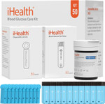 Ihealth Blood Glucose Test Strips 50 Count, Lancets For Diabetes Management 50 Count, Compatible With Ihealth Blood Glucose Monitor Only