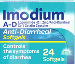 Imodium A-D Diarrhea Relief Softgels With Loperamide Hcl, Anti-Diarrheal Medicine To Help Control Symptoms Of Diarrhea Due To Acute, Traveler'S Diarrhea, Hsa/Fsa Eligible, 24 Ct