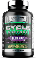 Iron Labs Nutrition: Cycle Support Plus Nac (N-Acetyl-L-Cysteine) - Kidney And Liver Support Supplement - On Cycle Support Supplements For Men - N Acetyl L Cysteine And Milk Thistle (120 Capsules)