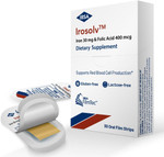 Irosolv  Ibsa Iron - Dietary Supplement  30 Mg Iron 400 Mcg Folic Acid-30 Oral Dissolving Films For Immediate Release And Tolerability - Gluten-Free, Lactose-Free, Sugar-Free, Non-Gmo
