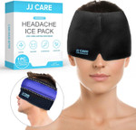 Jj Care Migraine Relief Cap, Skin-Friendly Headache Relief Cap For Women & Men With Low Freezing Point Gel, Hot & Cold Headache Hat For Migraine Patients, Ice Head Wrap Therapy For Puffy Eyes & Sinus