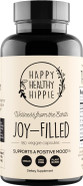 Joy-Filled Mood Support Supplement - 7 Herb Complex W/St. Johns Worts (120 Ct) | Stress Relief Supplement With Rhodiola Rosea, Eleuthero | Helps Calm The Mind & Body | 100% Plant-Based Happy Pills