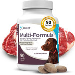 K9 Select Multi-Formula Dog Vitamins For Medium Dogs - 20Mg Hmr Lignans, 2Mg Melatonin, 40Mg Milk Thistle - Helps Heart, Liver, Digestion & Coat Health, Dog Multivitamin, 90 Capsules