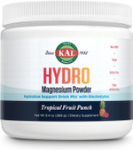 Kal Hydro Magnesium Plus Electrolytes Powder - Tropical Fruit Punch - Sodium, Chloride, Potassium Supplement - Hydration & Cellular Energy Drink Mix - No Sugar - 60-Day Guarantee, 50 Servings, 9.4 Oz