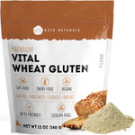 Kate Naturals Vital Wheat Gluten For Bread Making, Baking & Seitan. Compatible With Bread Machine (12Oz, High Protein Flour)