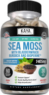 Kaya Naturals Sea Moss - Mobility Supplement For Men And Women - With Burdock Root, Irish Moss, Bladderwrack, And Bioperine - For Mobility Health And Immune Boost, 30 Count