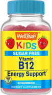 Kid'S Vitamin B12 1000Mcg Sugar Free Gummies | Dietary Supplement | For Energy And Metabolism Support | Strawberry Flavor | 60 Count